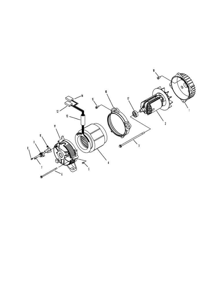 Alternator Diagram and Parts List for 030239  Briggs and Stratton Generator